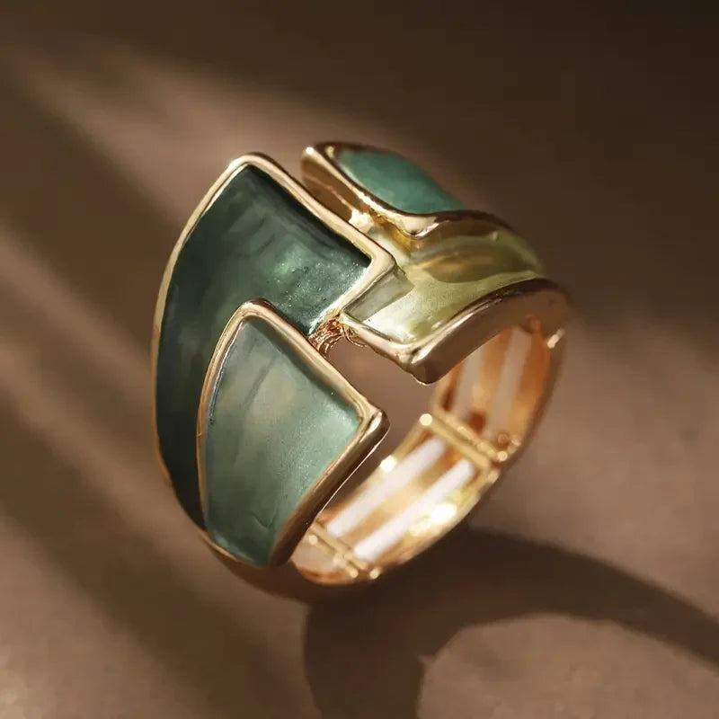 Golden Leafshine Ring | Gold 16k
