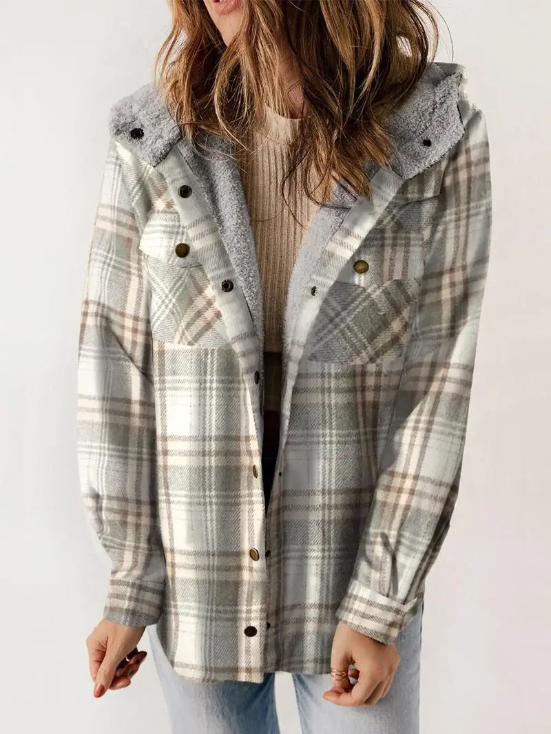 Willow | Cozy Plaid Fleece-Lined Jacket