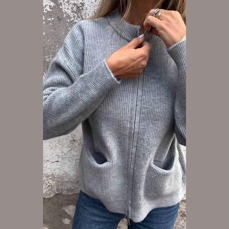 Faith | Cotton Zip-Knitted Jacket