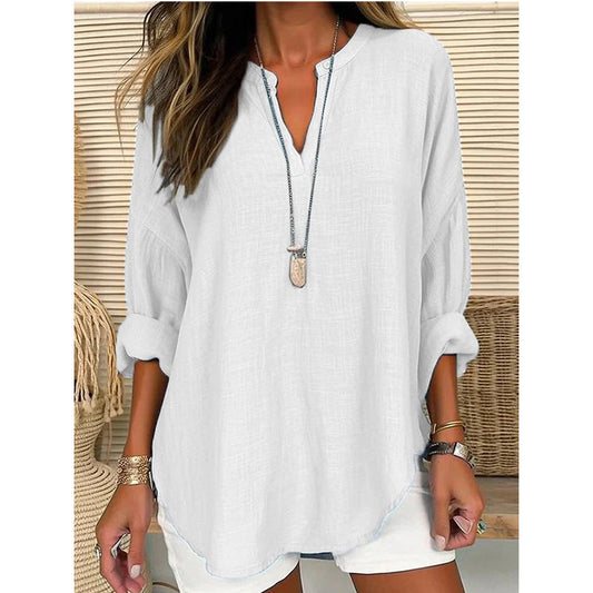 Elodie | Chic V-Neck Blouse