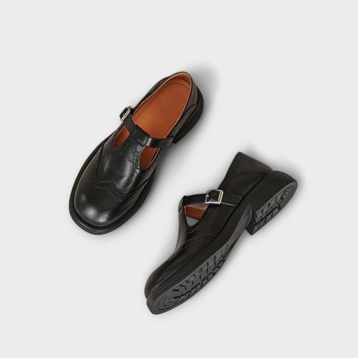 Janine | Leather Mary Janes