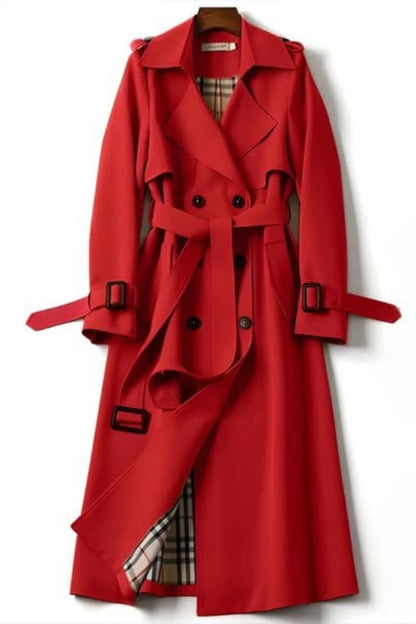 Elena LuxeTrench™ Classic Belted Coat