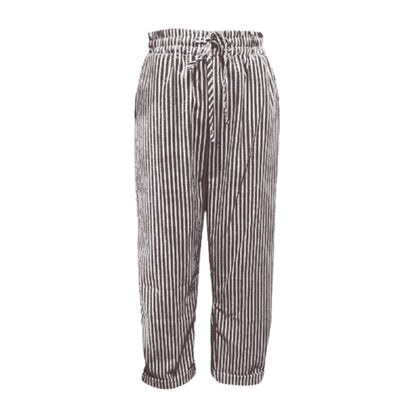 Lucy | striped trousers in linen and cotton