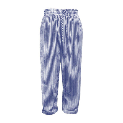 Lucy | striped trousers in linen and cotton