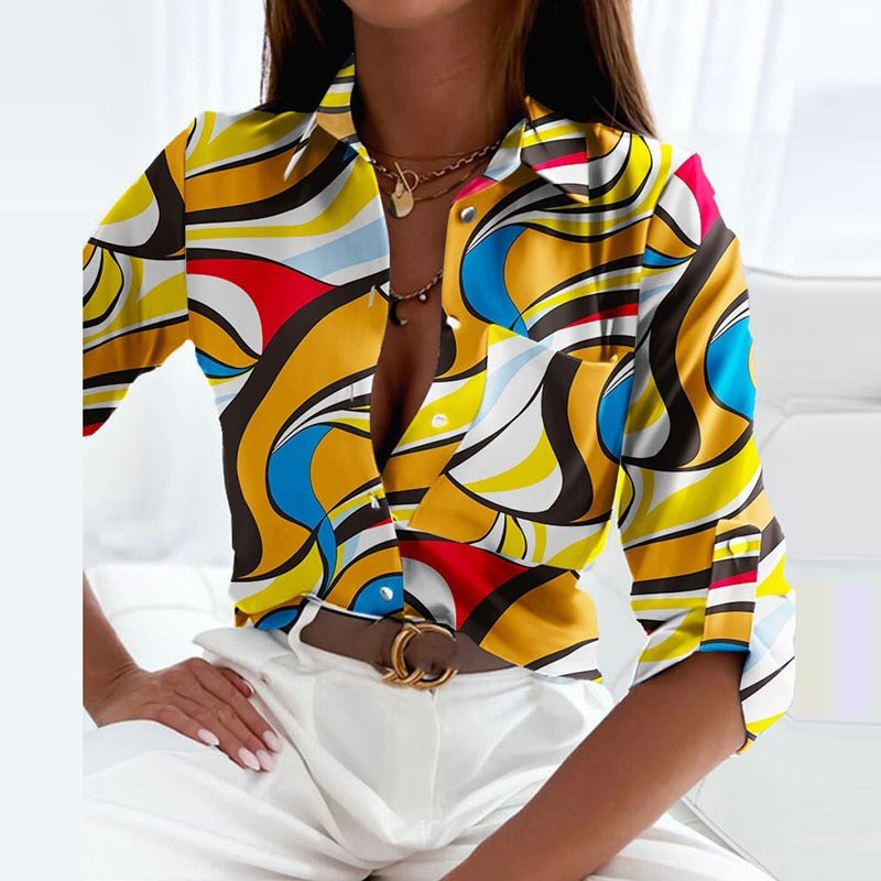 Sienna | Elegant Blouse with Lapel Collar